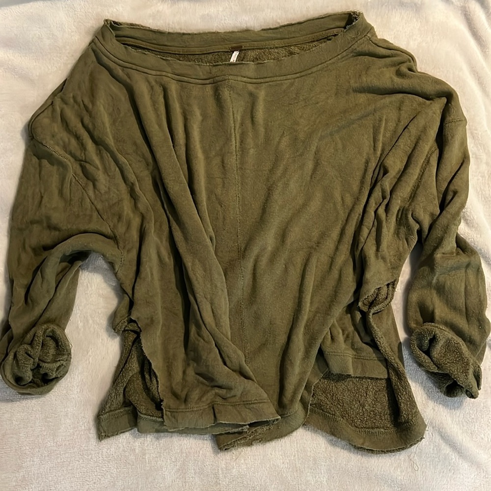 Slouchy cropped FP sweater